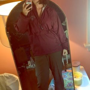 Wine colored Pi phi windbreaker